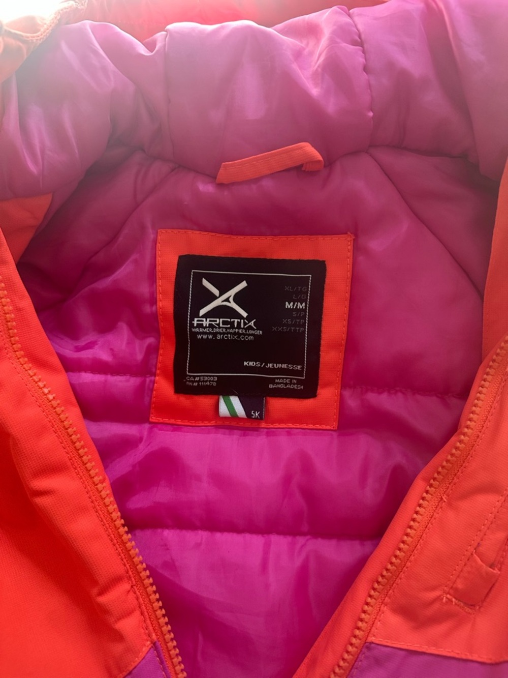 Kids Arctix Frost Insulated Jacket - Size 10/12 - Picture 3 of 5